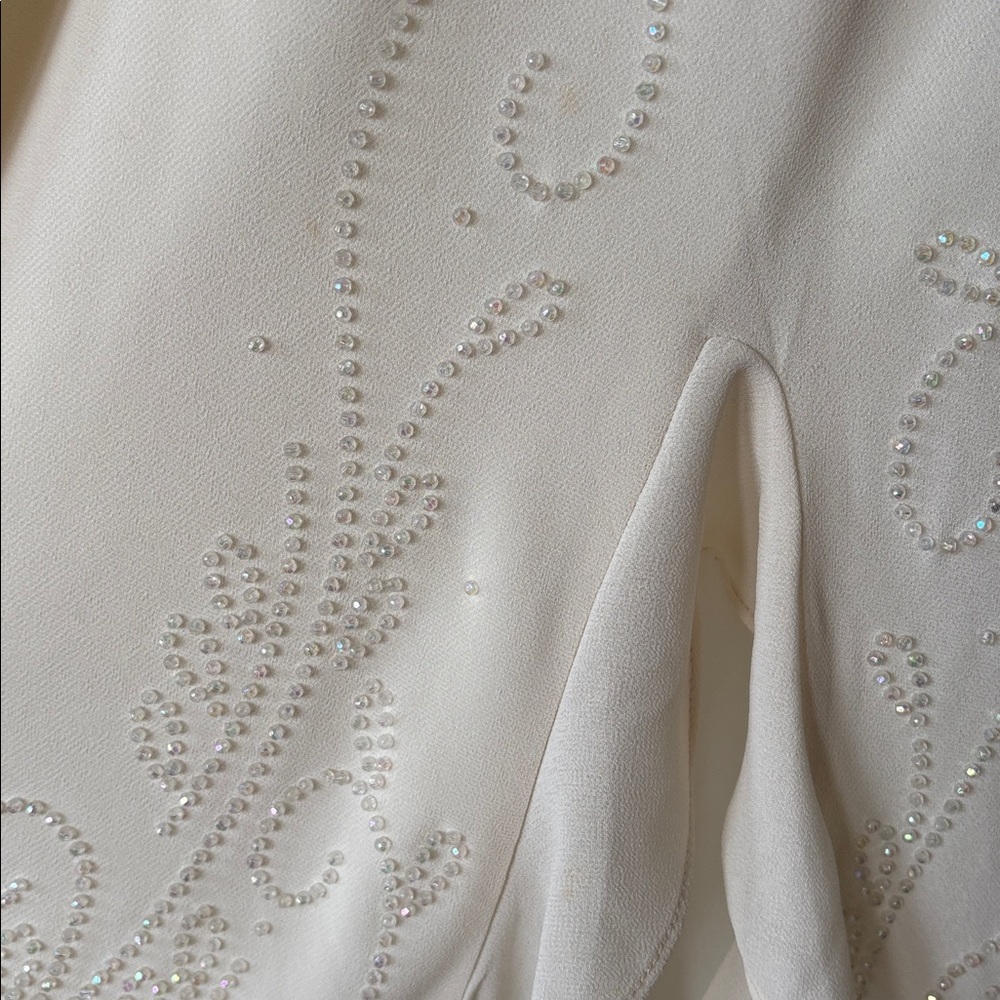 Vintage Ivory Minimalist Wedding Dress | Women’s Small - Picture 6 of 10